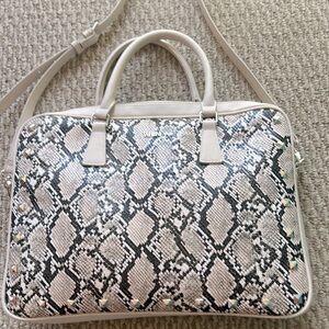 WHBM snake print computer bag / laptop tote 
New w/o tags. 15” x 11”
